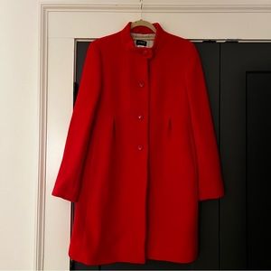 J. Crew Stadium Cloth Women’s Red Wool Coat